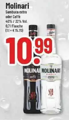 trinkgut Molinari sambuca extra oder caffé Angebot