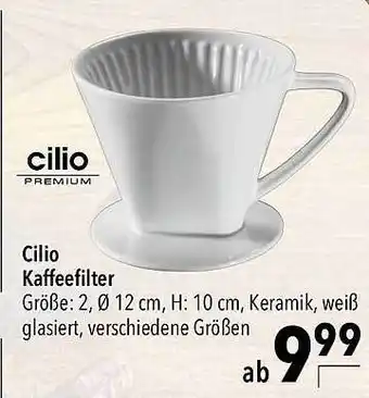 CITTI Markt Cillio kaffeefilter Angebot