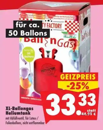 Mäc Geiz Xl-ballongas heliumtank Angebot