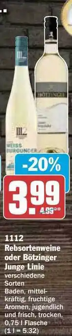 Hit Rebsortenweine oder bötzinger june linie Angebot