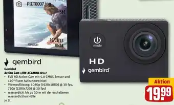 REWE Center Gembird Action Cam ,,RW-ACAMHD-01" Angebot