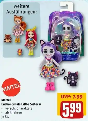 REWE Center Mattel Enchantimals  Little Sisters Angebot