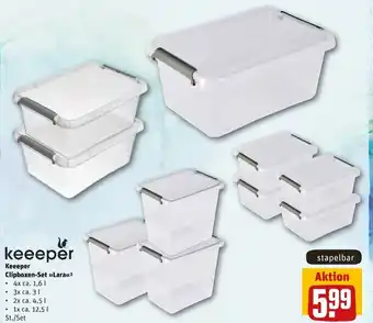 REWE Center Keeeper Clipboxen Set ,,Lara" Angebot