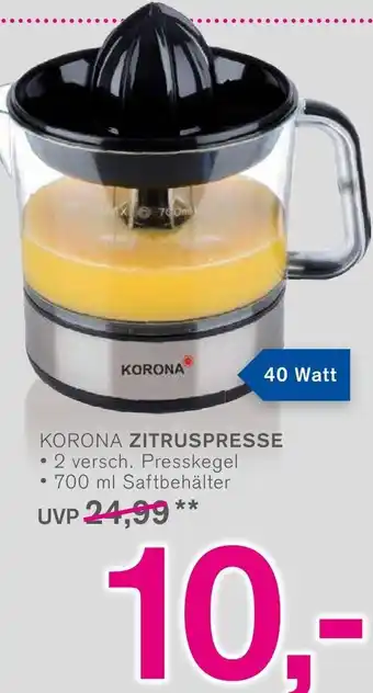 KODi Korona Zitruspresse Angebot