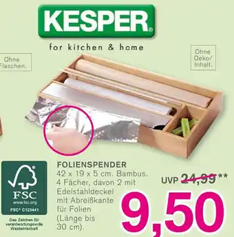 KODi Kesper Folienspender Angebot