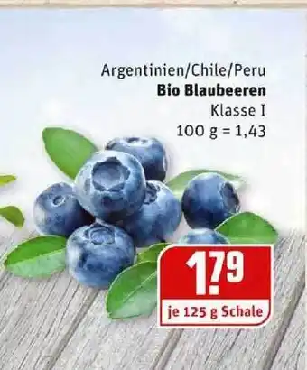 REWE Kaufpark Bio Blaubeeren Angebot