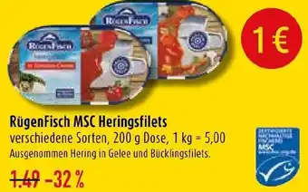 diska RügenFisch MSC Heringsfilets 200 g Dose Angebot