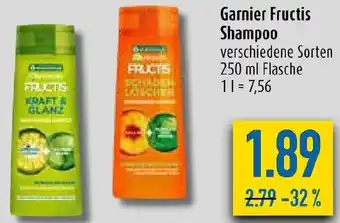 diska Garnier Fructis Shampoo 250 ml Flasche Angebot