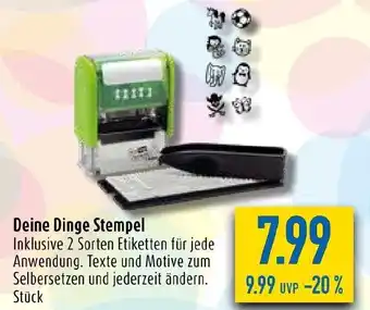 diska Deine Dinge Stempel Angebot