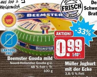 Hit Beemster Gouda mild 100g Angebot