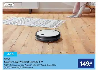 Aldi Süd Smarter saug-wischroboter s10 sw medion Angebot