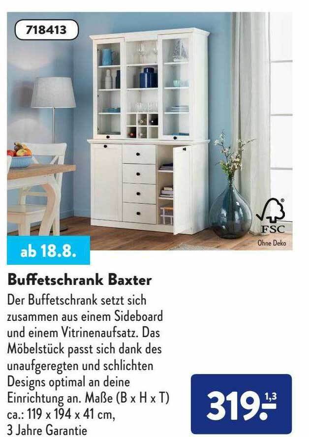 Buffetschrank baxter Angebot bei Aldi Süd