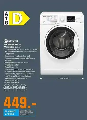 Saturn Bauknechte wt86g4den waschtrockner Angebot