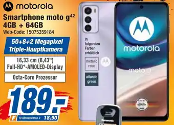 expert Octomedia Motorola Smartphone moto g42, 4GB + 64GB Angebot