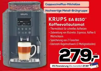 Euronics Krups EA 8150 Kaffeevollautomat Angebot