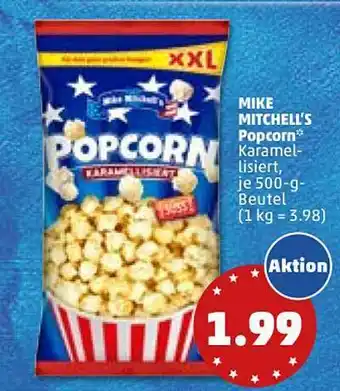 PENNY Mike Mitchell's Popcorn 500g Beutel Angebot