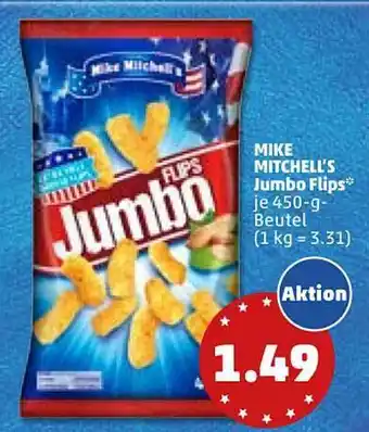 PENNY Mike Mitchell's Jumbo Flips 450g Beutel Angebot