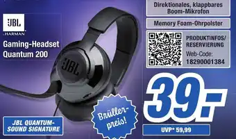 Expert Bening JBL Gaming Headset Quantum 200 Angebot