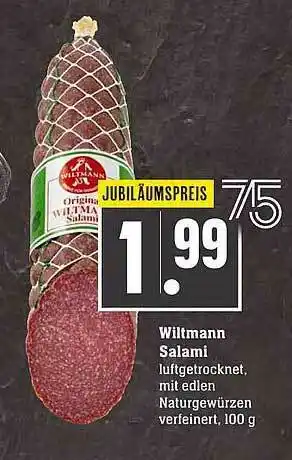 Scheck-in-Center Wiltmann Salami 100g Angebot