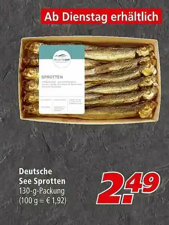 Marktkauf Deutsche See Sprotten 130g Angebot