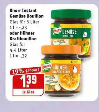 REWE Kaufpark Knorr Instant Gemüse Bouillon Oder Hühner Kraftbouillon Angebot