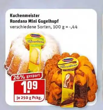 REWE Kaufpark Kuchenmeister Rondana Mini Gugelhupf Angebot