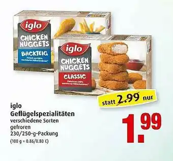 Markant Iglo Geflügelspezialitäten 230/250g Angebot