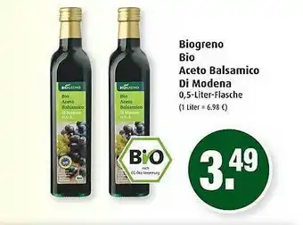 Markant Biogreno Bio Aceto Balsamico Di Modena 0,5L Angebot