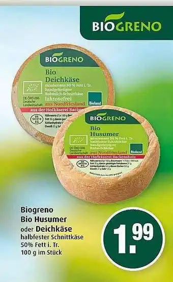 Markant Biogreno Bio Husumer Oder Deichkäse 100g Angebot