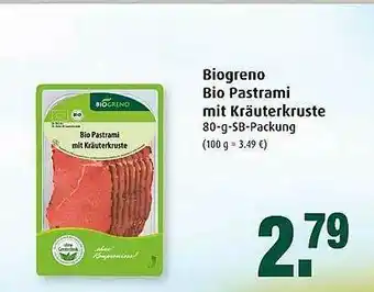 Markant Biogreno Bio Pastrami Mit Kräuterkruste 80g Angebot