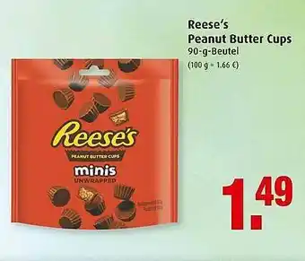 Markant Reese's Peanut Butter Cups 90g Beutel Angebot