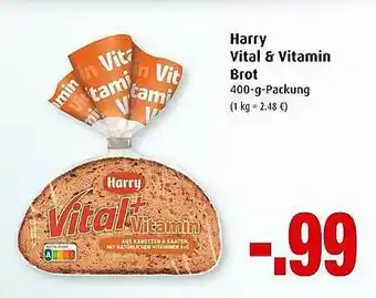 Markant Harry Vital & Vitamin Brot 400g Angebot