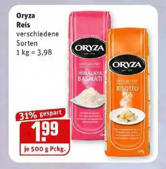 REWE Kaufpark Oryza Reis Angebot