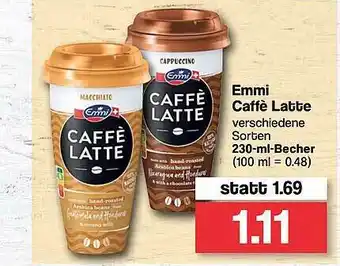 Famila Nord West Emmi Caffè Latte 230ml Becher Angebot