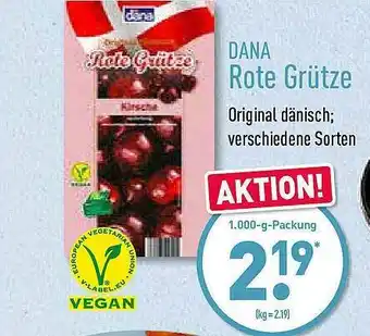 Aldi Nord Dana Rote Grütze 1.000g Angebot