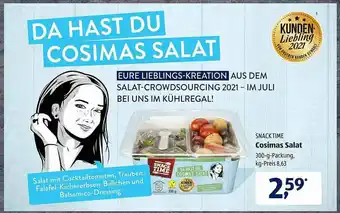 Aldi Süd Snack Time Cosimas Salat 300g Angebot