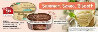 REWE Kaufpark Langnese Cremissimo Schokoladen Traum 900ml Oder Bourbon Vanille 1300ml Angebot