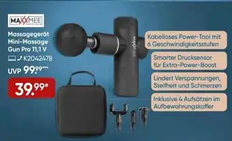 Galeria Maxxmee Massagegerät Mini Massage Gun Pro 11,1 V Angebot