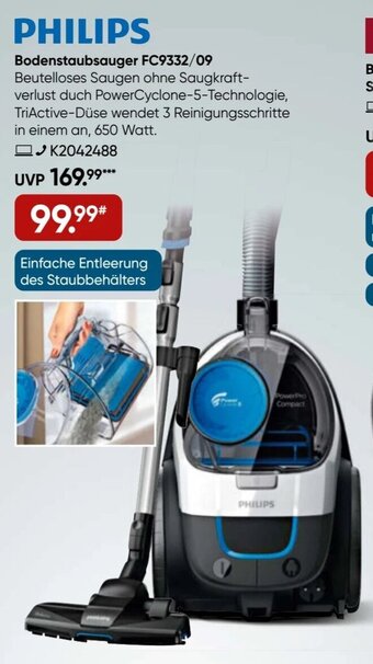 Galeria Philips Bodenstaubsauger FC9332/09 Angebot