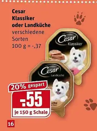 REWE Kaufpark Cesar Klassiker Oder Landküche 150g Angebot