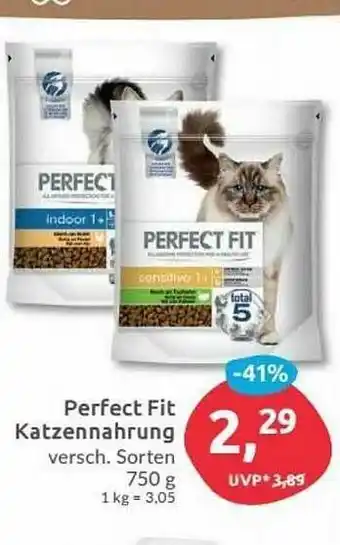 Budni Perfect Fit Katzennahrung 750g Angebot