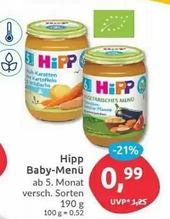 Budni Hipp Baby-menü 190g Angebot