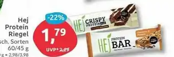 Budni Hej Protein Riegel 60/45g Angebot