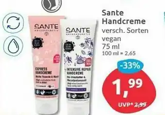 Budni Sante Handcreme 75ml Angebot