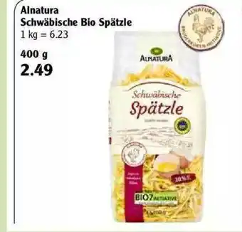 Globus Alnatura Schwäbische Bio Spätzle 400g Angebot