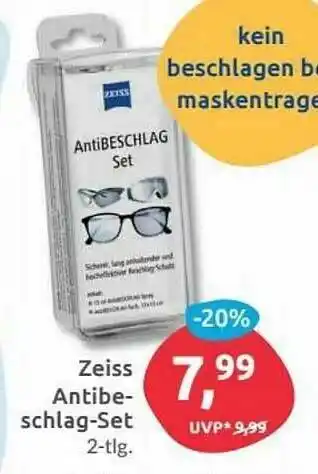 Budni Zeiss Antibeschlag-set Angebot