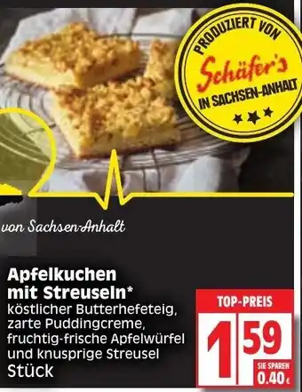 Edeka Schäfer's Apfelkuchen mit Streuseln Angebot