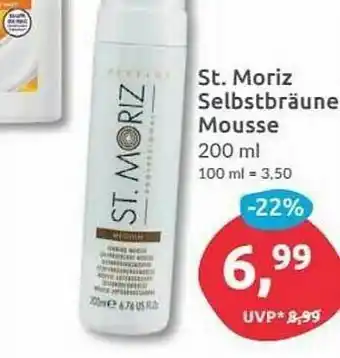 Budni St. Moriz Selbstbräune Mousse 200ml Angebot