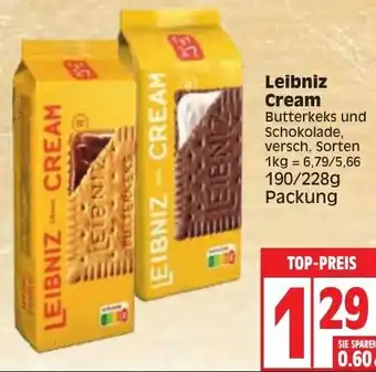 Edeka Leibniz Cream 190/228g Packung Angebot