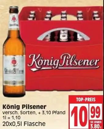 Edeka König Pilsener 20x0,5 L Flasche Angebot